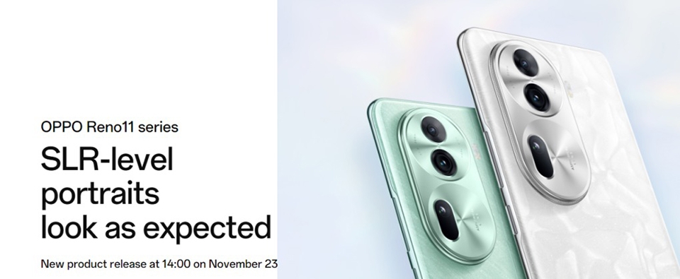 OPPO Reno11 sẽ ra mắt vào ngày 23/11