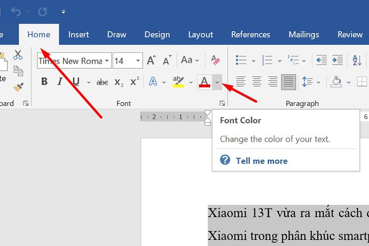 Hướng dẫn cách đổi màu chữ trong Word (hình 1)