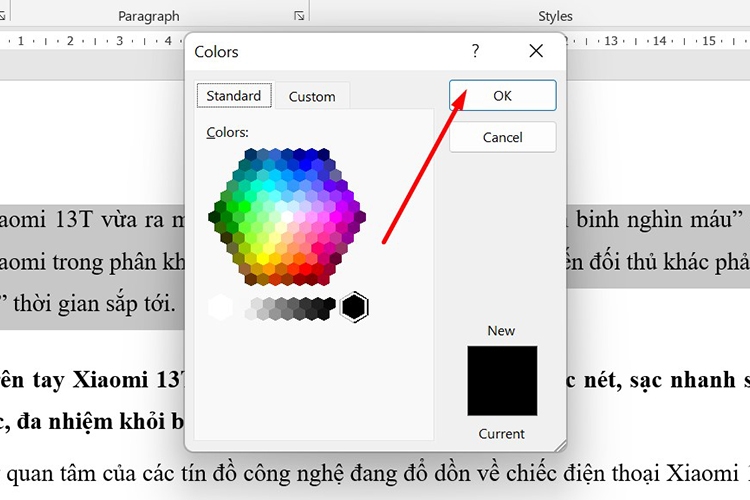 Hướng dẫn cách đổi màu chữ trong Word (hình 4)