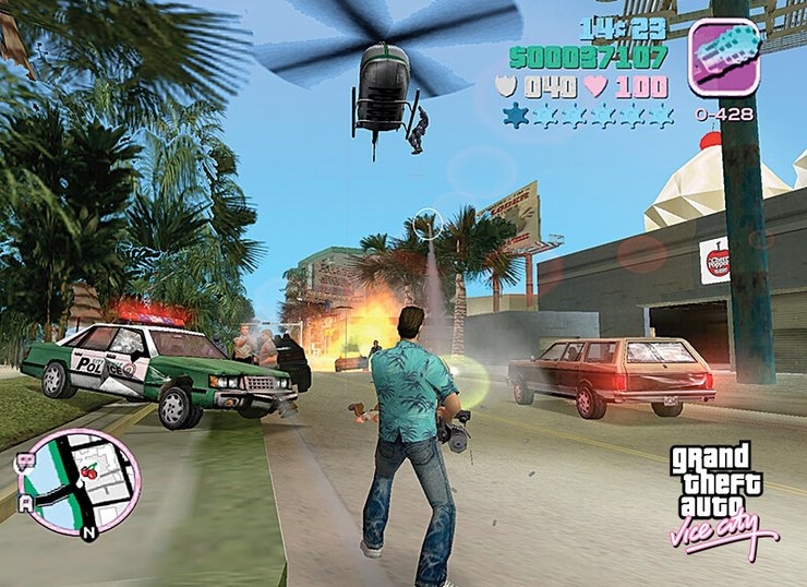 Grand Theft Auto: Vice City nhận được nhiều đánh giá tích cực trong thị trường games PS2
