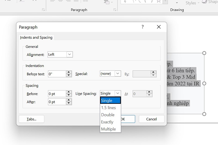 Cách giãn dòng trong PowerPoint (hình 4)