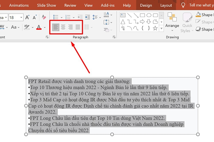 Cách giãn dòng trong PowerPoint (hình 6)
