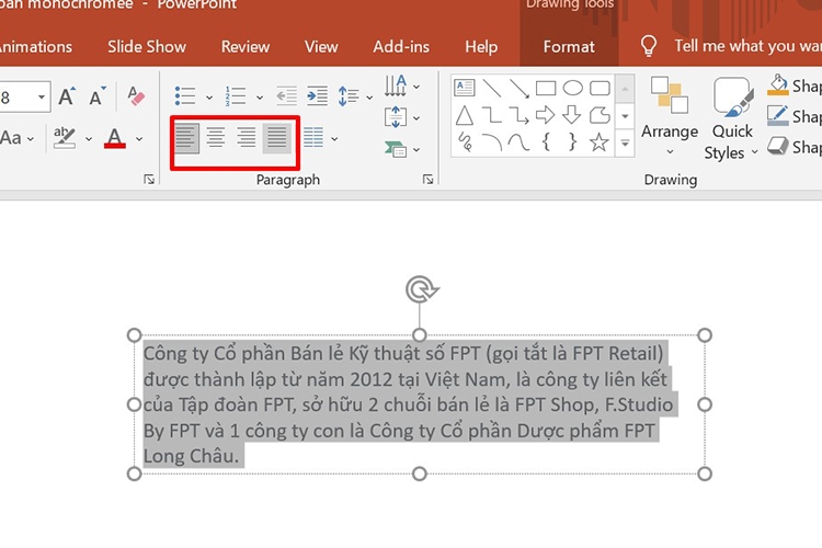Cách giãn dòng trong PowerPoint (hình 7)