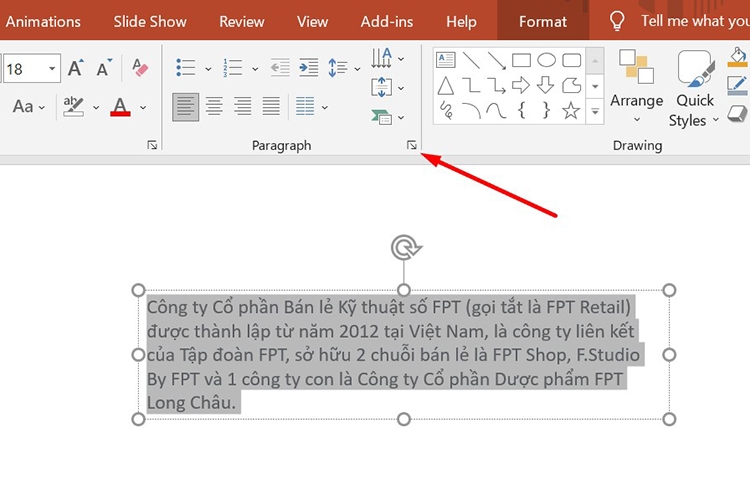 Cách giãn dòng trong PowerPoint (hình 9)