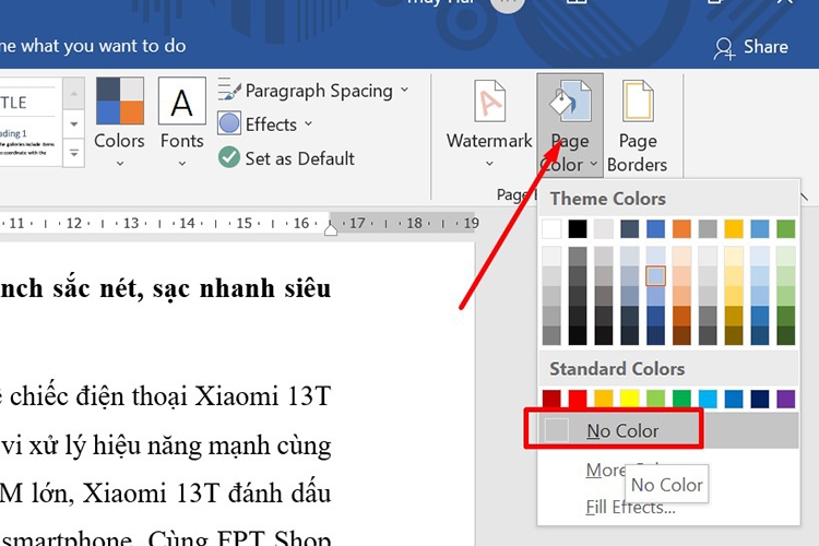 Hướng dẫn cách xóa màu nền chữ trong Word (hình 13)