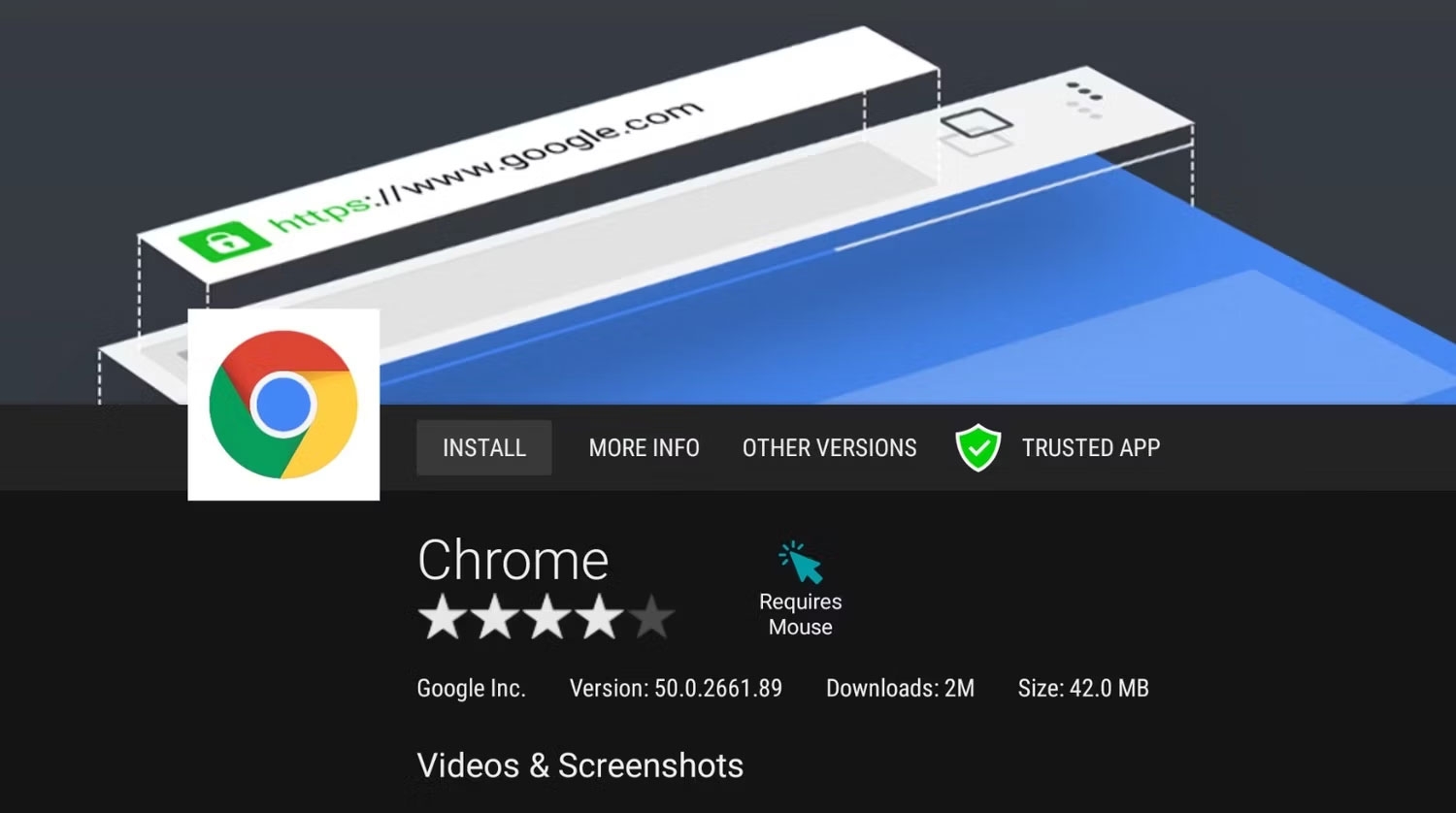 cài google chrome cho android tivi - hình 3