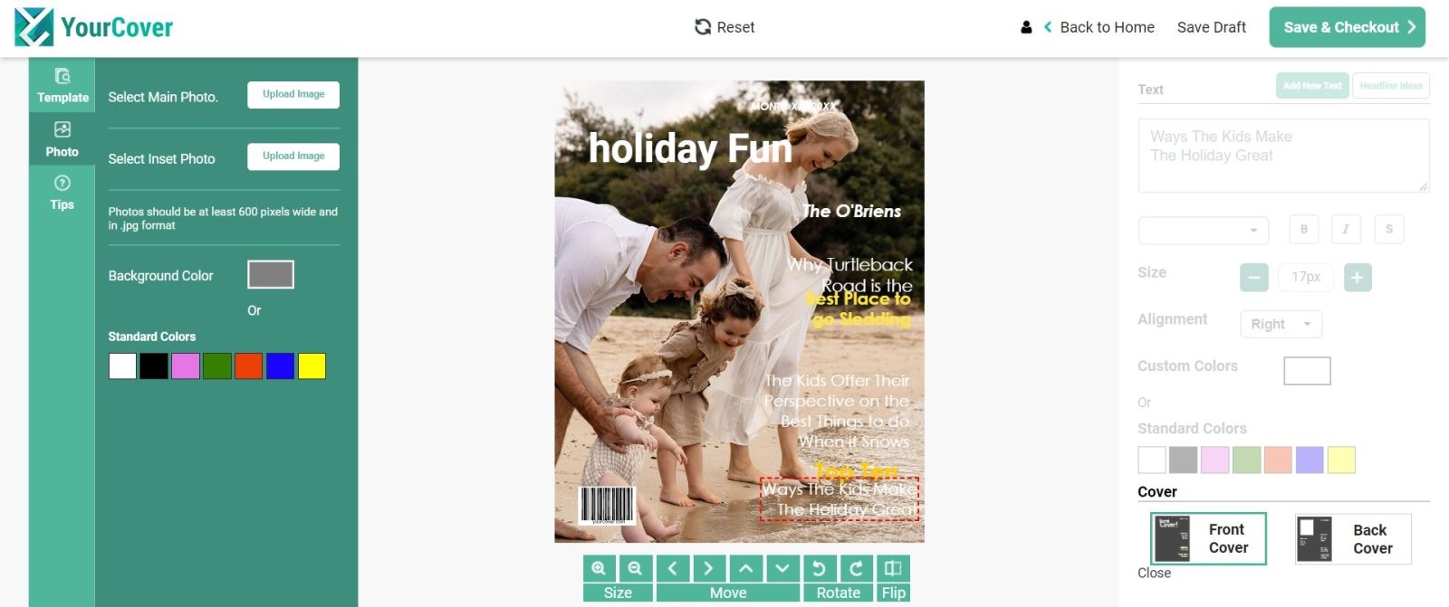 Website ghép ảnh online YourCover