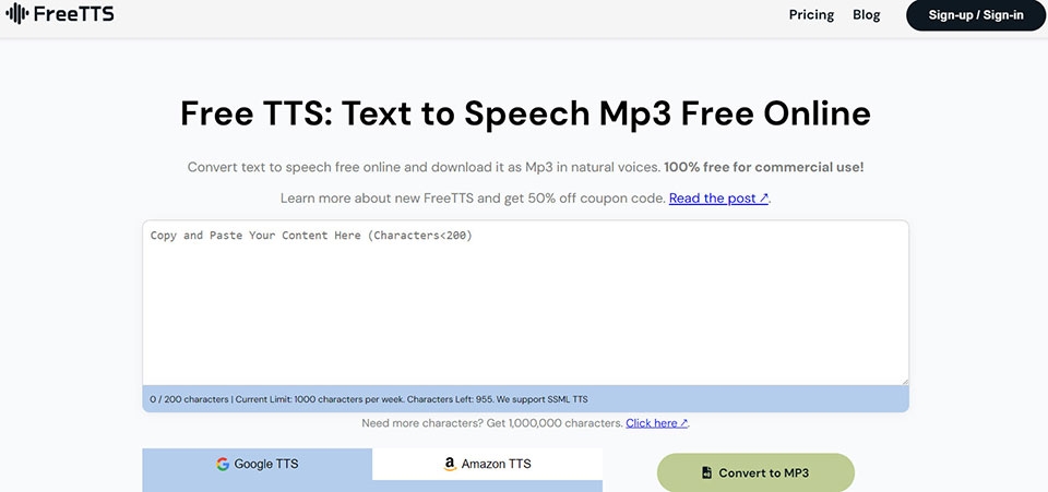 Free Text To Speech