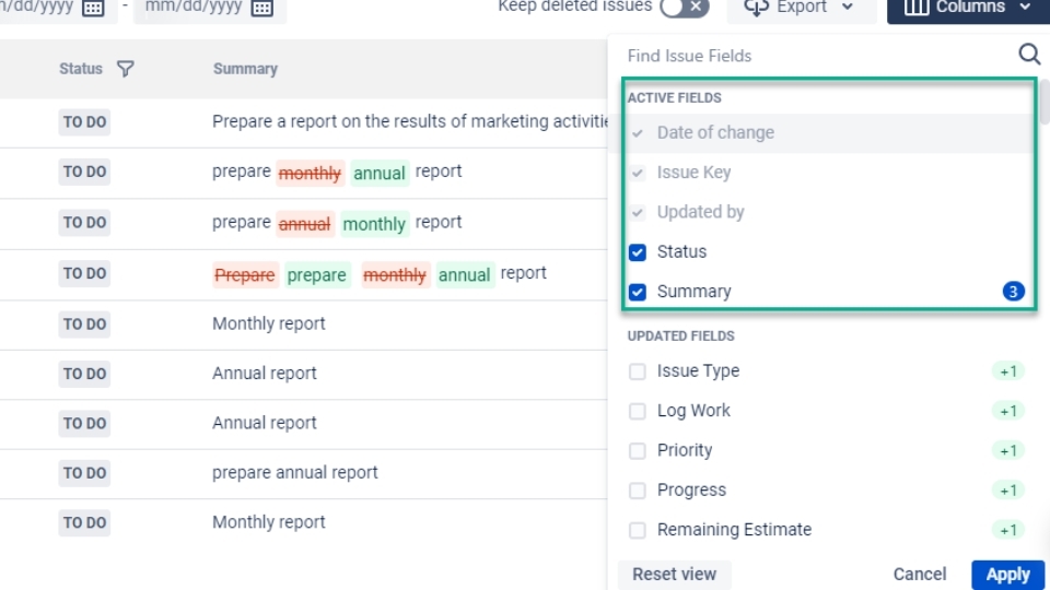 Status: Chính là các vị trí của vấn đề trong workflow