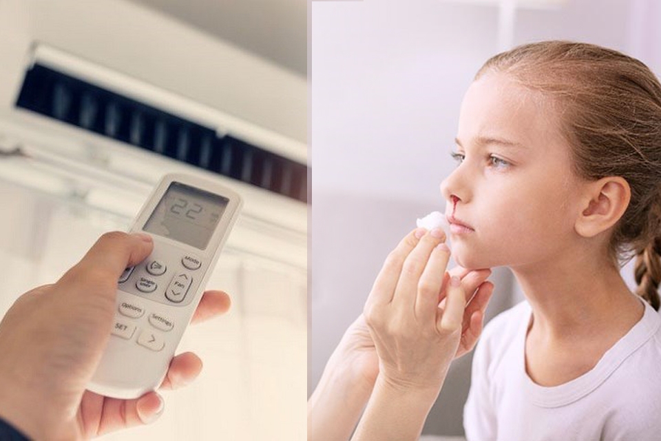 Nhiều người gặp tình trạng chảy máu cam khi nằm điều hòa