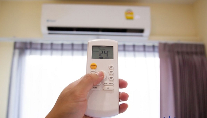 cách hẹn giờ điều hòa midea