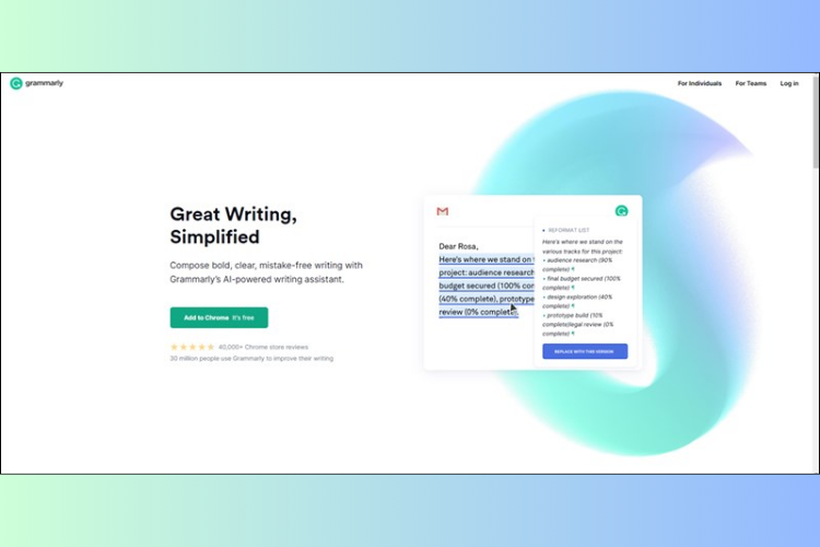Grammarly - Website luyện viết tiếng Anh chuẩn ngữ pháp