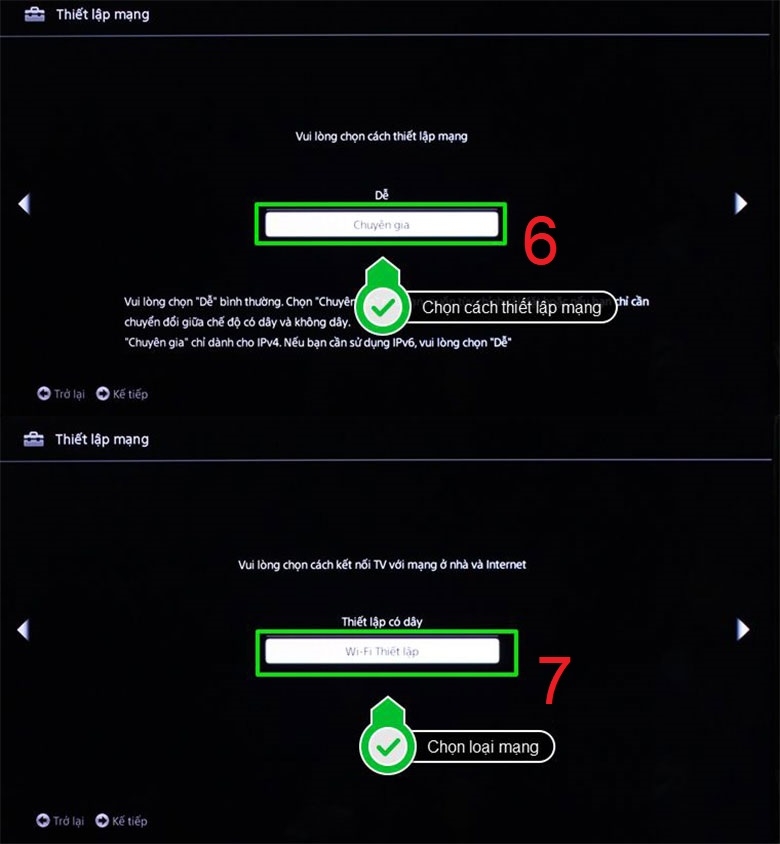 Thiết lập mạng - mạng Wifi