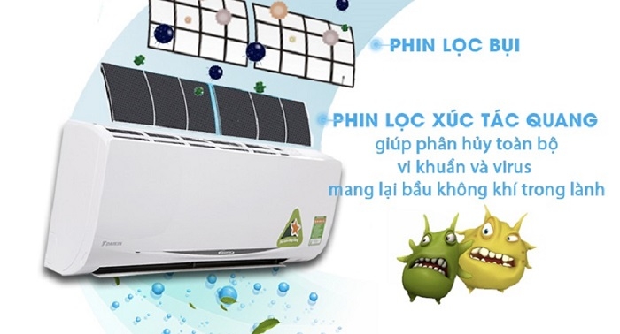Phin lọc xúc tác quang Apatit Titan của Daikin