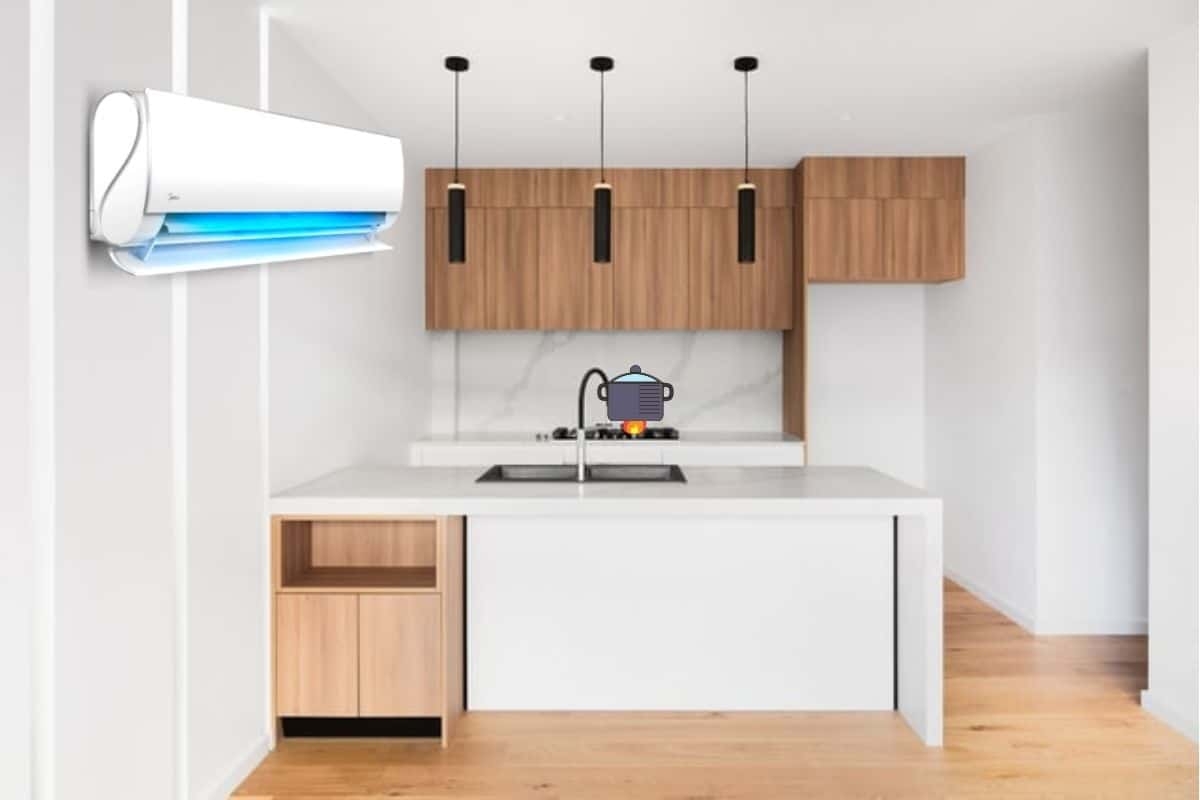 có nên lắp máy lạnh trong bếp 5