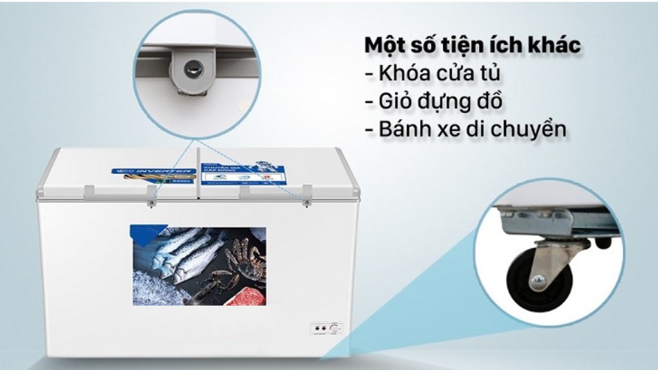 Kiểm tra các phụ kiện của tủ đông