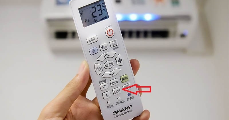 hẹn giờ điều hòa sharp 2