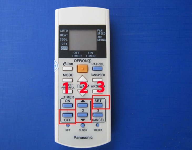 Hướng dẫn các cách sử dụng điều khiển điều hòa Panasonic Hình 13
