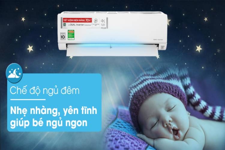 Cách hẹn giờ máy lạnh LG ngủ đêm