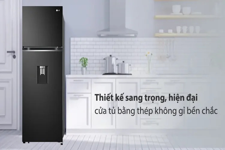 Tủ lạnh LG Inveter được thiết kế sang trọng, hiện đại