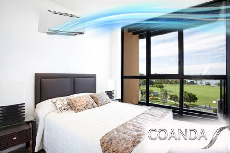 Hiệu ứng gió dễ chịu của Coanda ngăn không cho nó thổi trực tiếp vào cơ thể