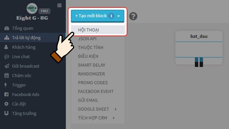 Hướng dẫn cách tạo chatbot cho fanpage Facebook miễn phí, siêu đơn giản trong vòng một nốt nhạc 9