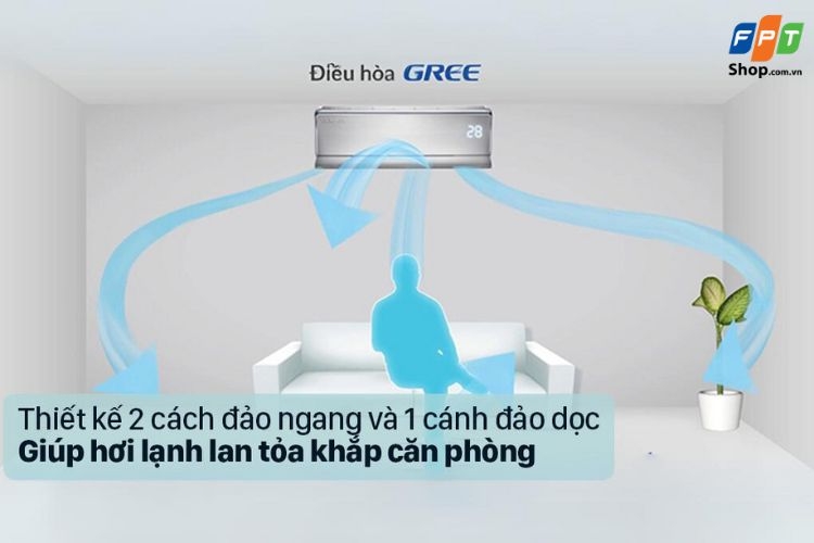 Công nghệ làm lạnh Real Cool mang lại luồng gió 3D