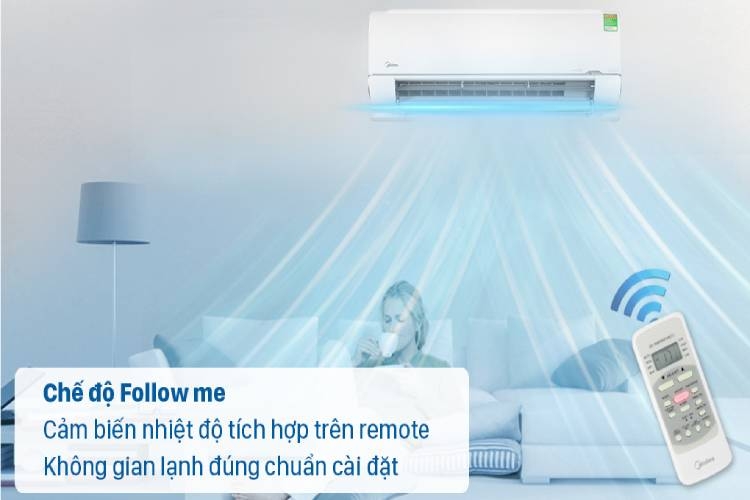 Hình ảnh máy lạnh Midea inverter 1 HP (2 chiều)