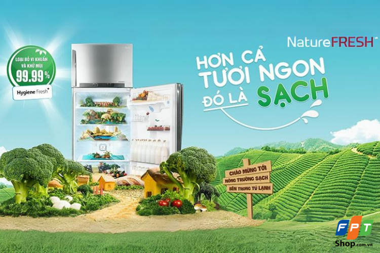 Công nghệ Naturefresh+™ trên tủ lạnh LG