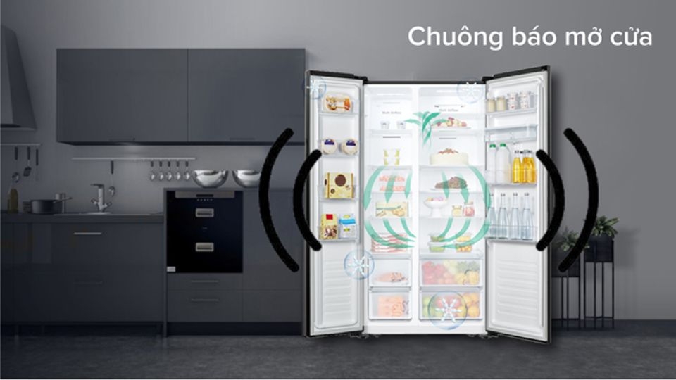 chuông báo mở cửa
