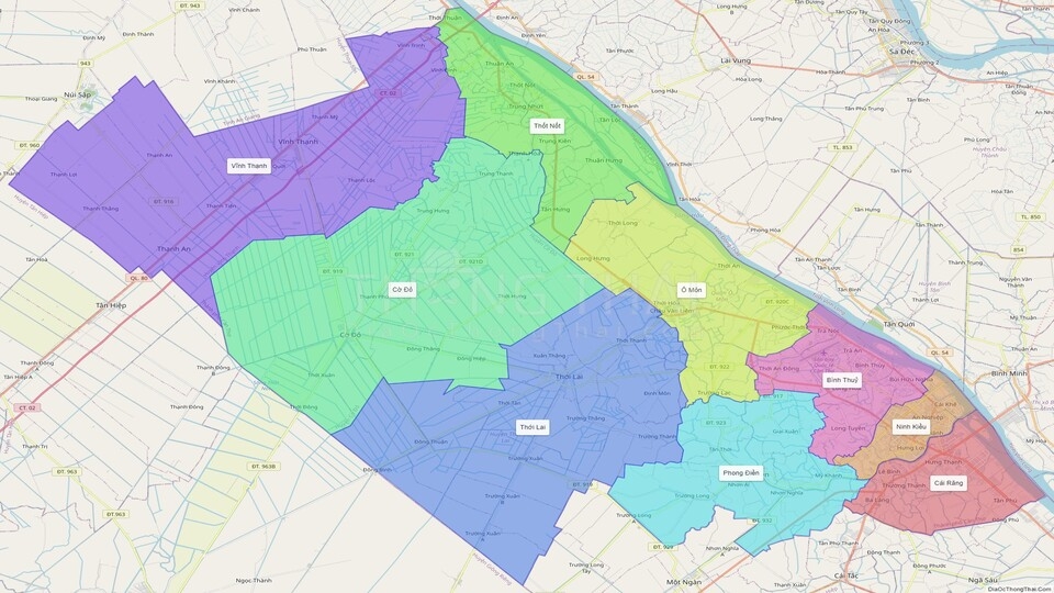 Khám phá về vị trí địa lý của tỉnh Cần Thơ
