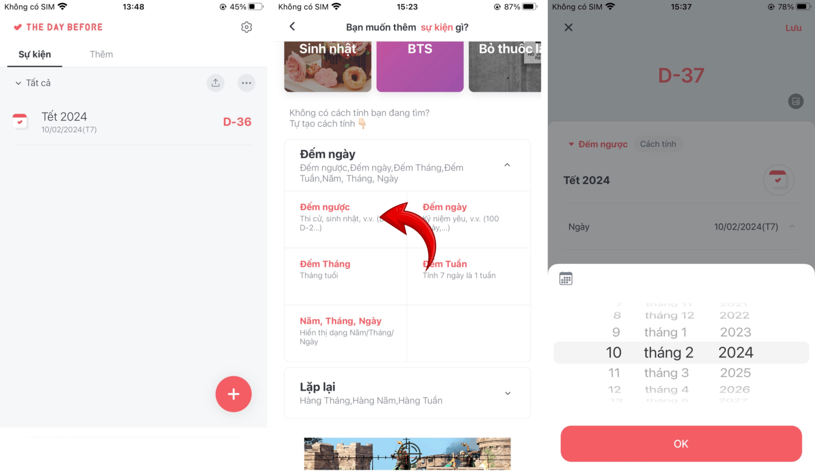 Cách tạo đồng hồ đếm ngược Tết 2024 trên iPhone - Hình 2