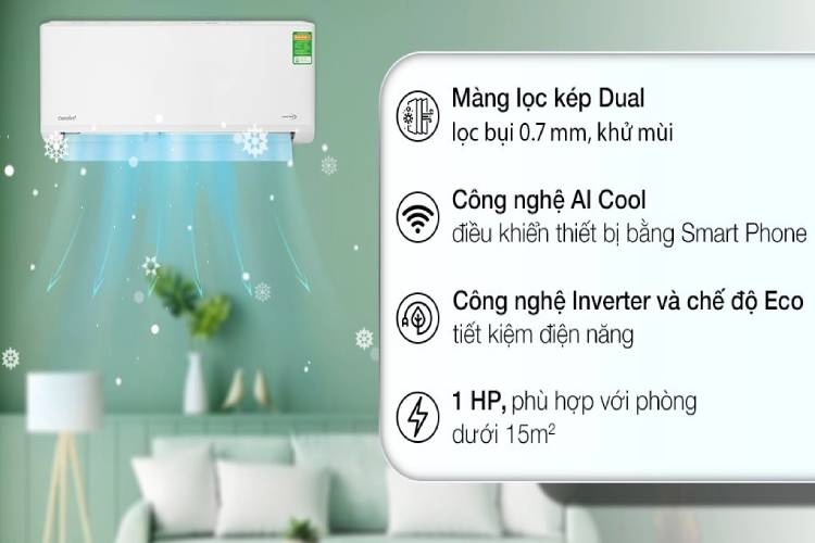 Hình ảnh máy lạnh Comfee 1 HP