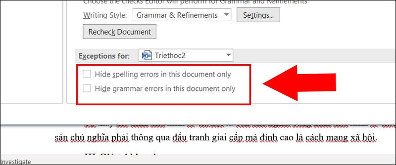 Cách tắt kiểm tra chính tả trong Word đơn giản, dễ dàng nhất 4