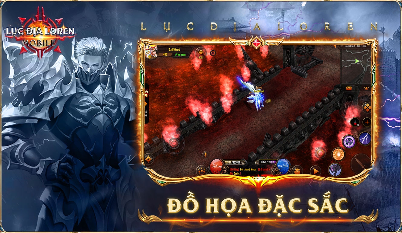 Đồ họa trong Lục địa Loren được đánh giá là đặc sắc và bỏ qua các chi tiết không cần thiết