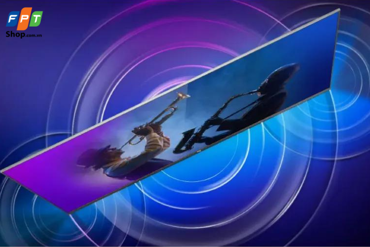 Âm thanh trên tivi cũng chân thực và tự động được cân bằng với AI-IN