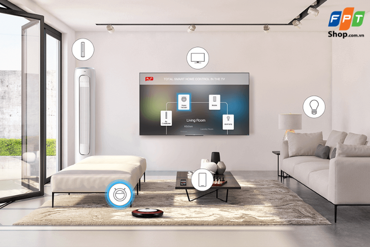 Kết nối đa thiết bị với TV có tích hợp AI-IN tạo nên hệ thống nhà thông minh