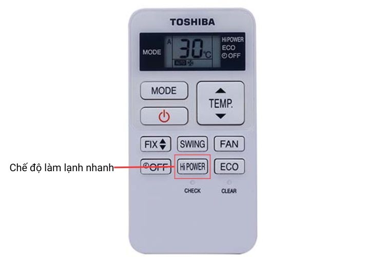 Hoạt động với công suất cao nhờ nút Hi Power