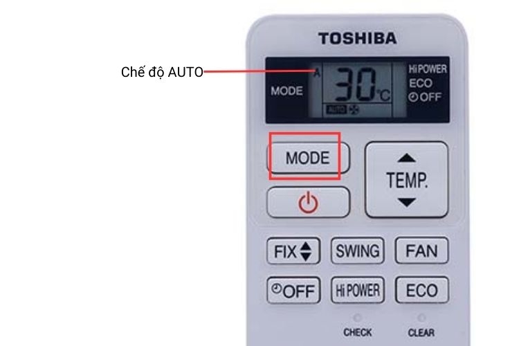 Chế độ Auto được kích hoạt nhờ nút Mode