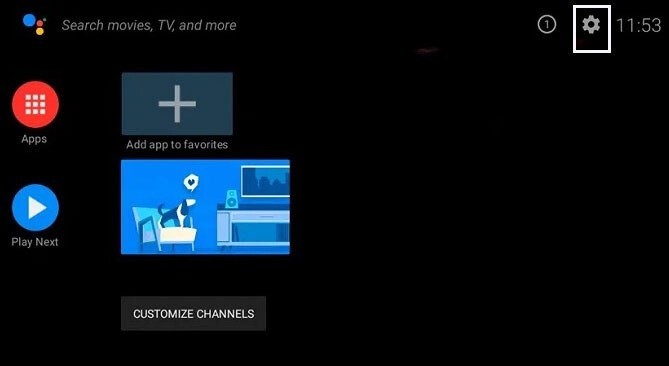 Khởi động tivi Xiaomi