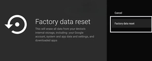 Tiếp tục reset tivi Xiaomi