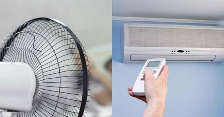Bật thêm quạt khi dùng máy lạnh