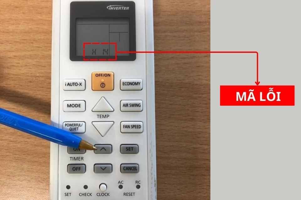 Mã lỗi trên điều khiển