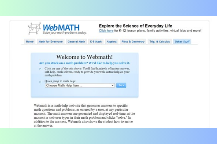 WebMATH - Làm toán thật dễ dàng!