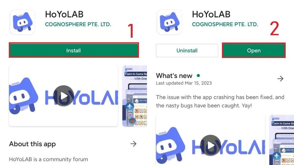 Ứng dụng được cài đặt trong thời gian ngắn