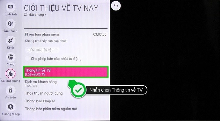 Thông tin về TV