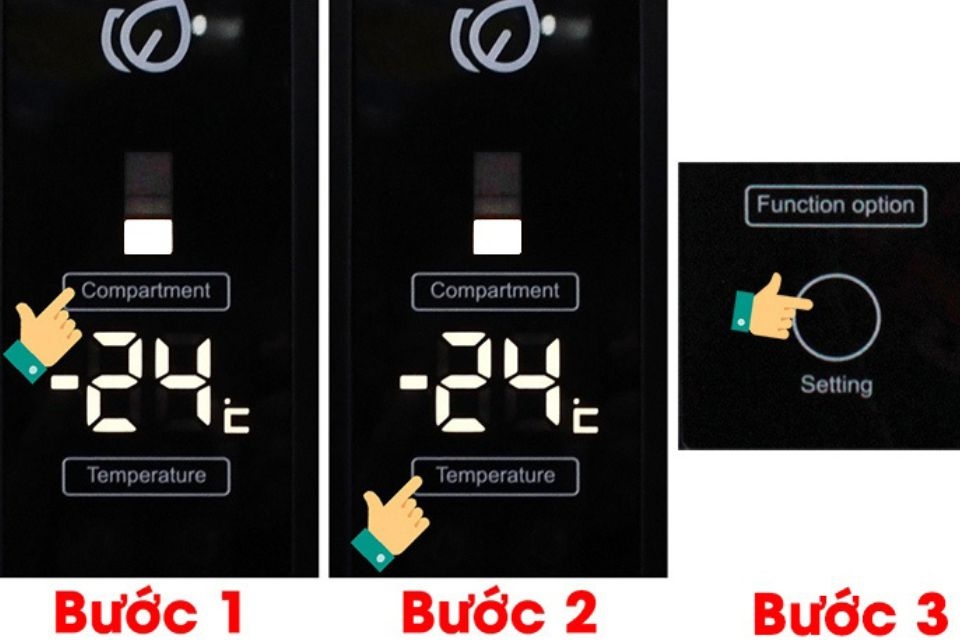Cách điều chỉnh nhiệt độ tủ lạnh Aqua 3