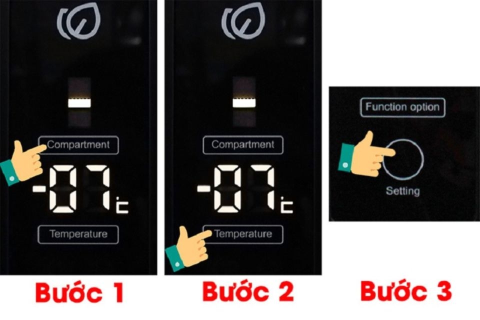 Cách điều chỉnh nhiệt độ tủ lạnh Aqua 4