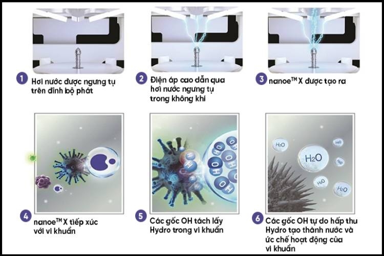 Bảo vệ người dùng khỏi mầm bệnh vi khuẩn và virus trong 6 bước như hình