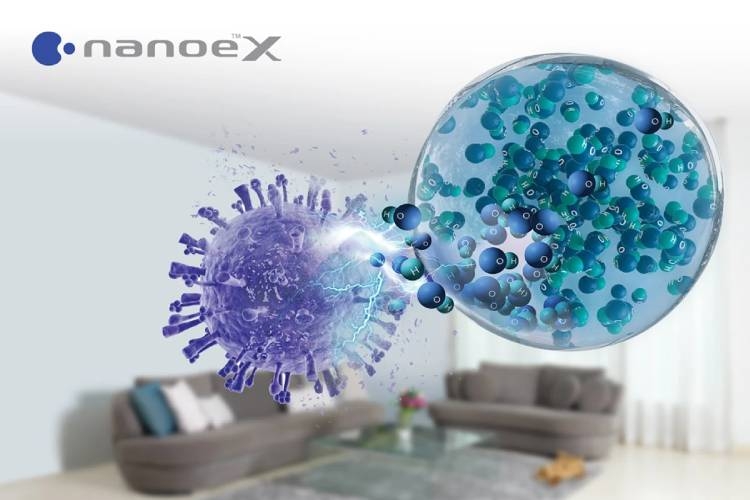 Công nghệ NanoeX ức chế hoạt động của vi khuẩn và virus